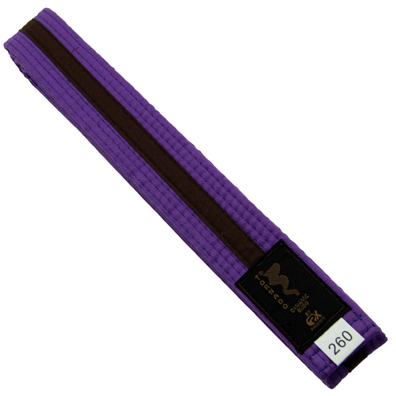 Ceinture Budo violet-marron