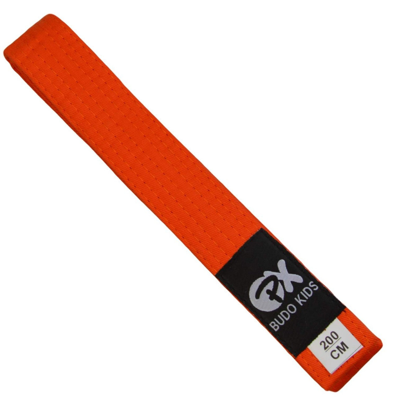 Ceinture Budo pour enfant SOFT - facile à nouer, coton doux - extra fine 3,5 cm de largeur, orange