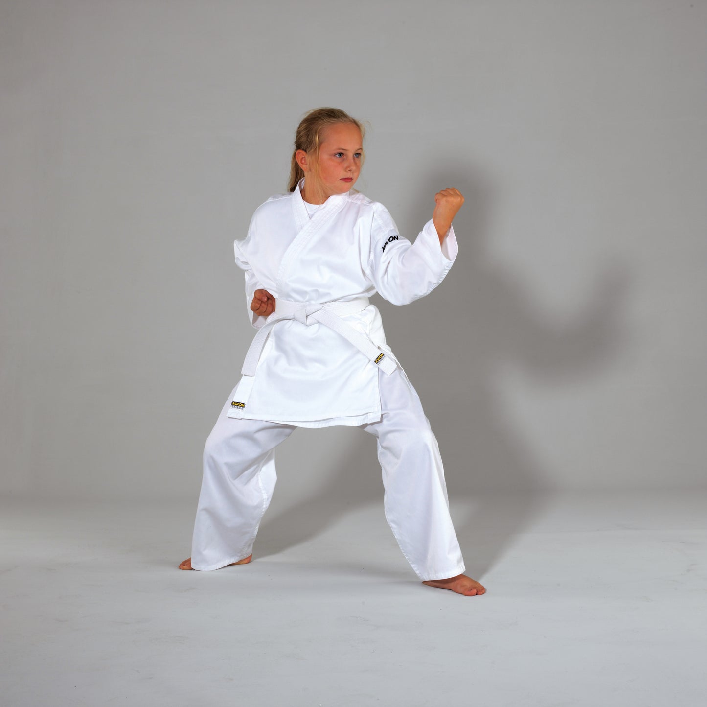 Uniforme de karaté KWON (R) Clubline Basic - blanc 6,5 oz - Kimono de karaté pour enfants