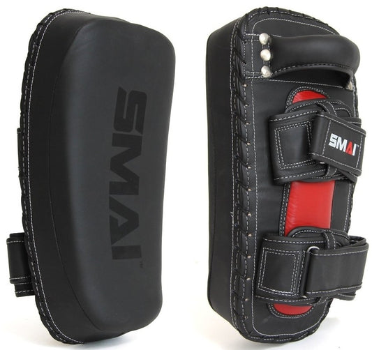 Pad thaï SMAI Elite P85 (paire) - Poignées renforcées - Avec fermeture velcro - 35 x 20 x 7 cm - noir