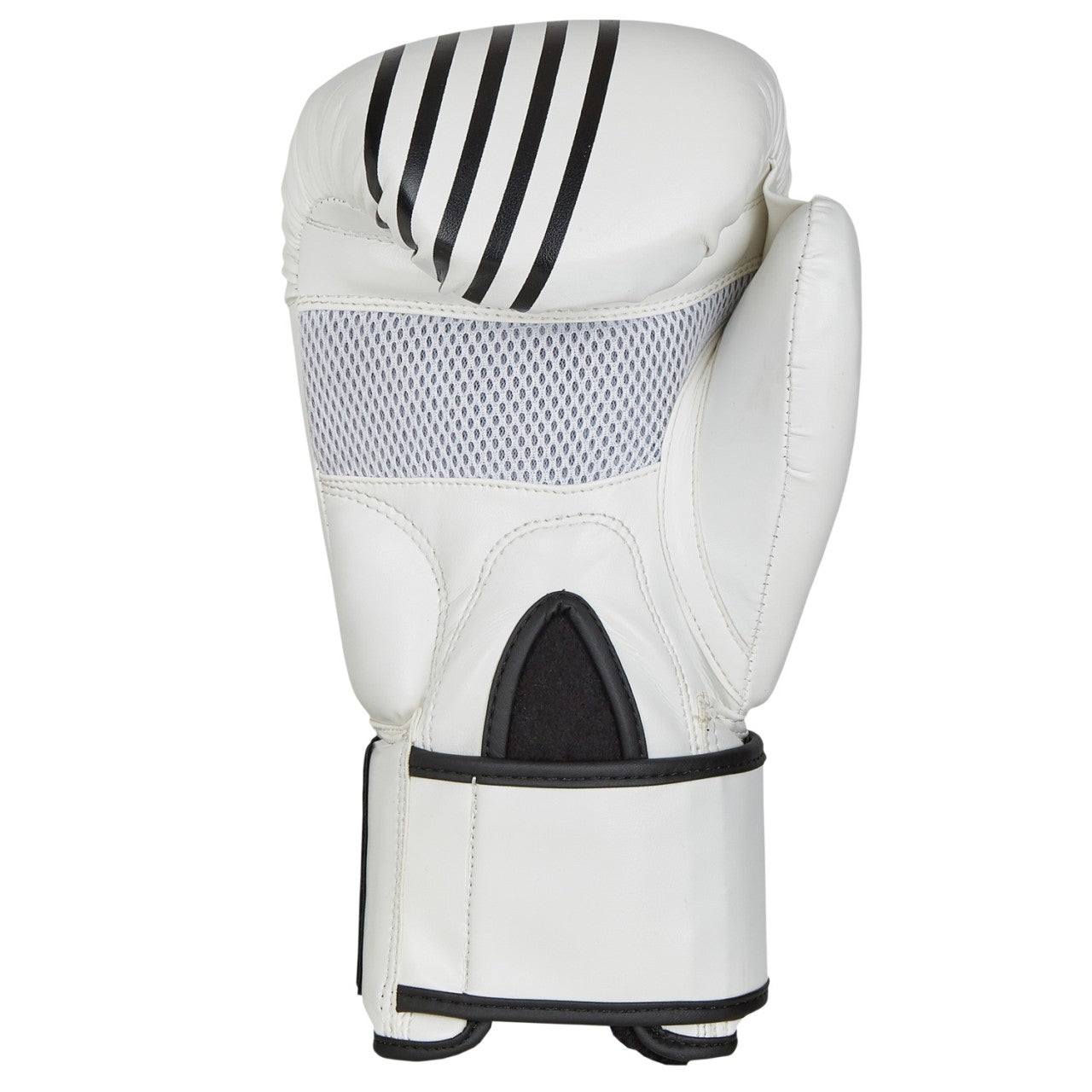 Gants de boxe PX SPARRING, cuir synthétique blanc-noir 8-16 oz - Gants d'entraînement rembourrés