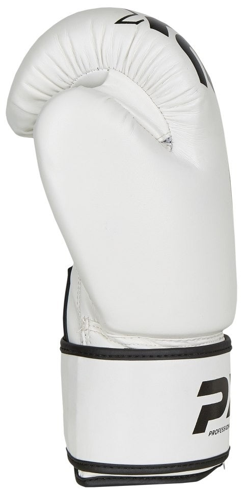 Gants de boxe PX SPARRING, cuir synthétique blanc-noir 8-16 oz - Gants d'entraînement rembourrés