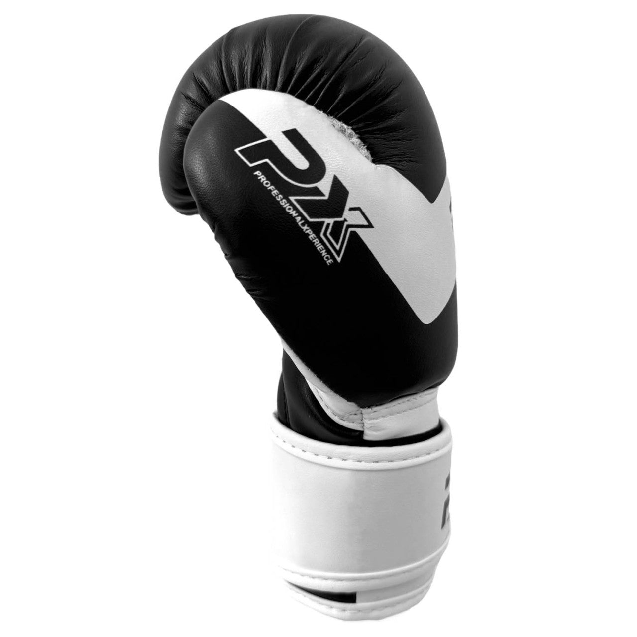 Gants de boxe PX Kids Glove Noir-Blanc 2-8 Oz - Gants d'entraînement rembourrés
