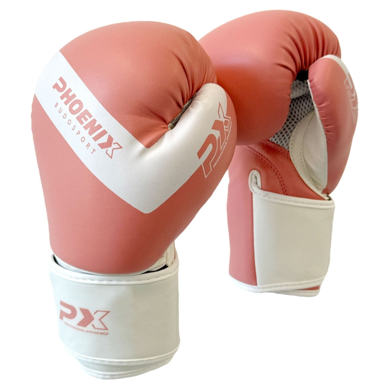 Gants de boxe PX Kids Glove rose-blanc – coupe ergonomique