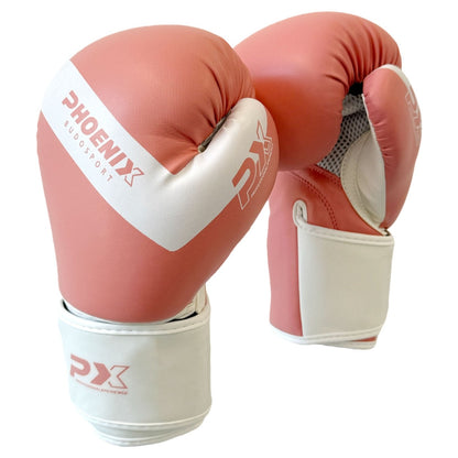 Gants de boxe PX Kids Glove rose-blanc 2-8 oz - Gants d'entraînement rembourrés