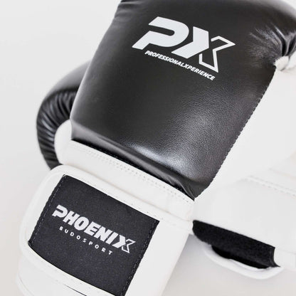 PX Kinder Boxhandschuhe schwarz-weiß - Kids Glove 4 bis 8 oz