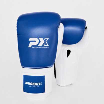 PX Kinder Boxhandschuhe blau-weiß - Kids Glove 4 bis 8 oz