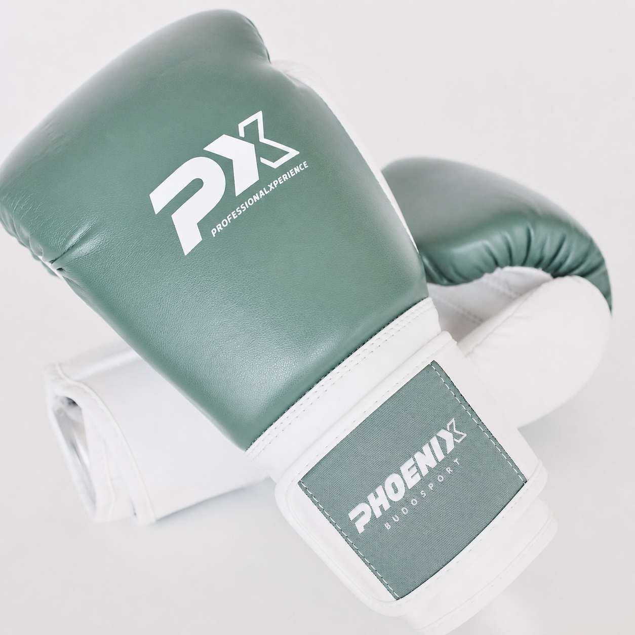 PX Kinder Boxhandschuhe olive-weiß - Kids Glove 4 bis 8 oz