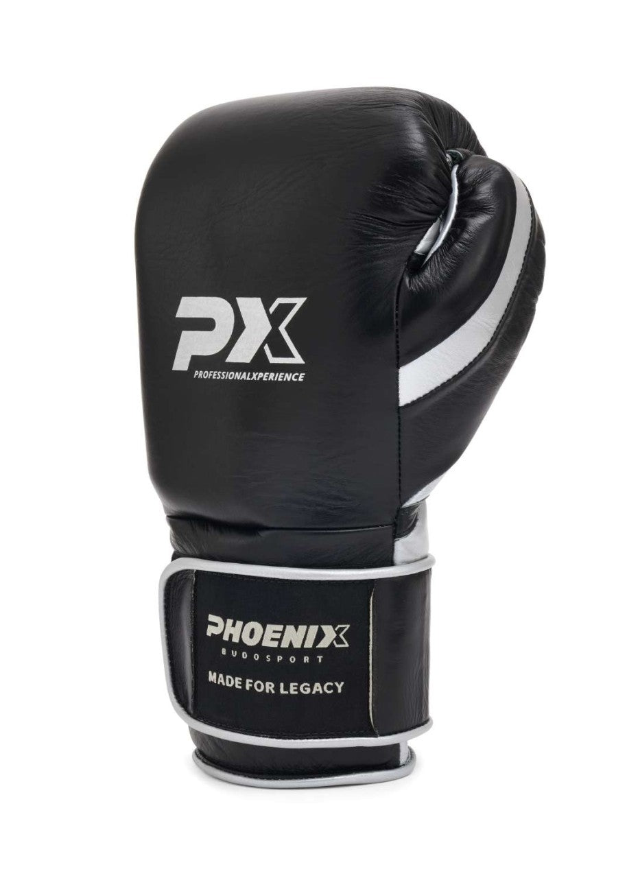 Gants de boxe PX LEGACY Pro en cuir synthétique, velcro, 230-473 g – Gants d'entraînement rembourrés