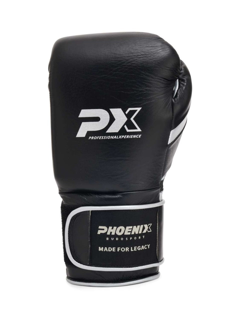 Gants de boxe PX LEGACY Pro en cuir synthétique, velcro, 230-473 g – Gants d'entraînement rembourrés
