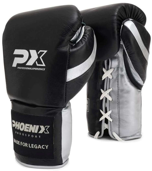 Gants de boxe PX LEGACY Pro Pure Combat, idéaux pour l'entraînement technique - coupe ergonomique, avec fermeture velcro
