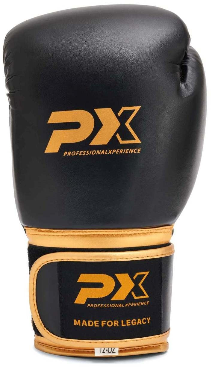 Gants de boxe PX LEGACY, cuir synthétique, 235-473 g – Gants d'entraînement rembourrés
