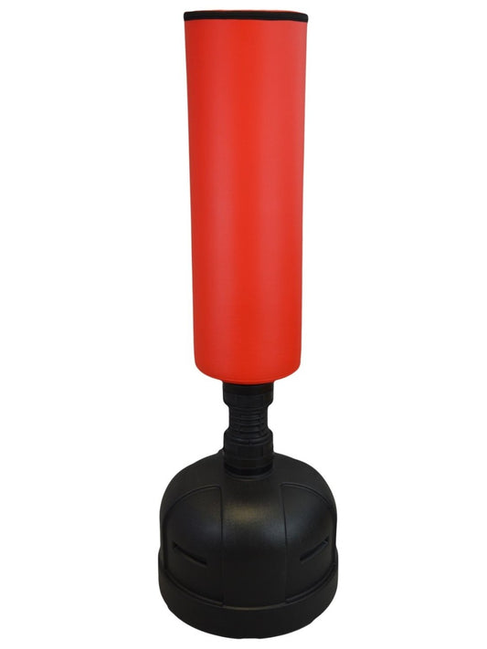 Sac de frappe sur pied Eco Red - 174 cm de haut, noir-rouge - Remplissable avec support - environ 90 kg - Boxe, Kickboxing, Fitness, Entraînement à domicile