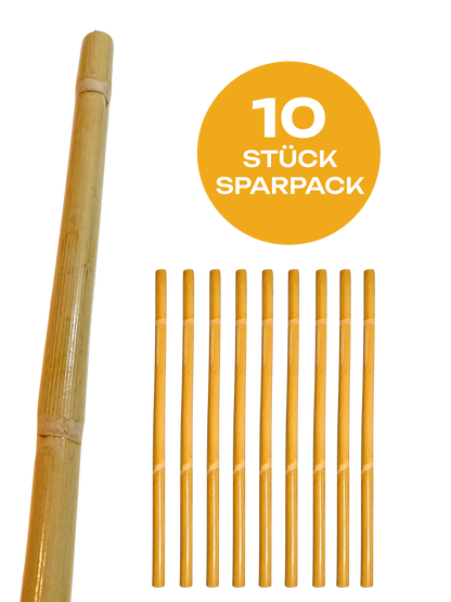 Lot de 10 bâtons d'escrime en rotin non décortiqués 65 cm - Stable avec coque extérieure - Bâton Arnis Kali