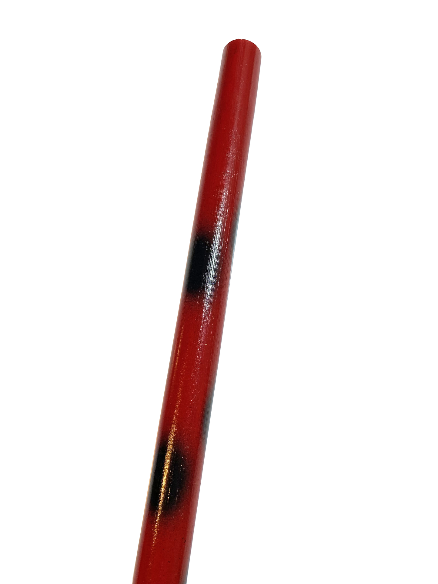 SET Escrima Stick noir-rouge avec housse pour arme - bâton en rotin 65 cm poncé verni