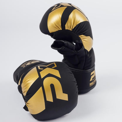 Protège-mains PX MMA en cuir, noir-or