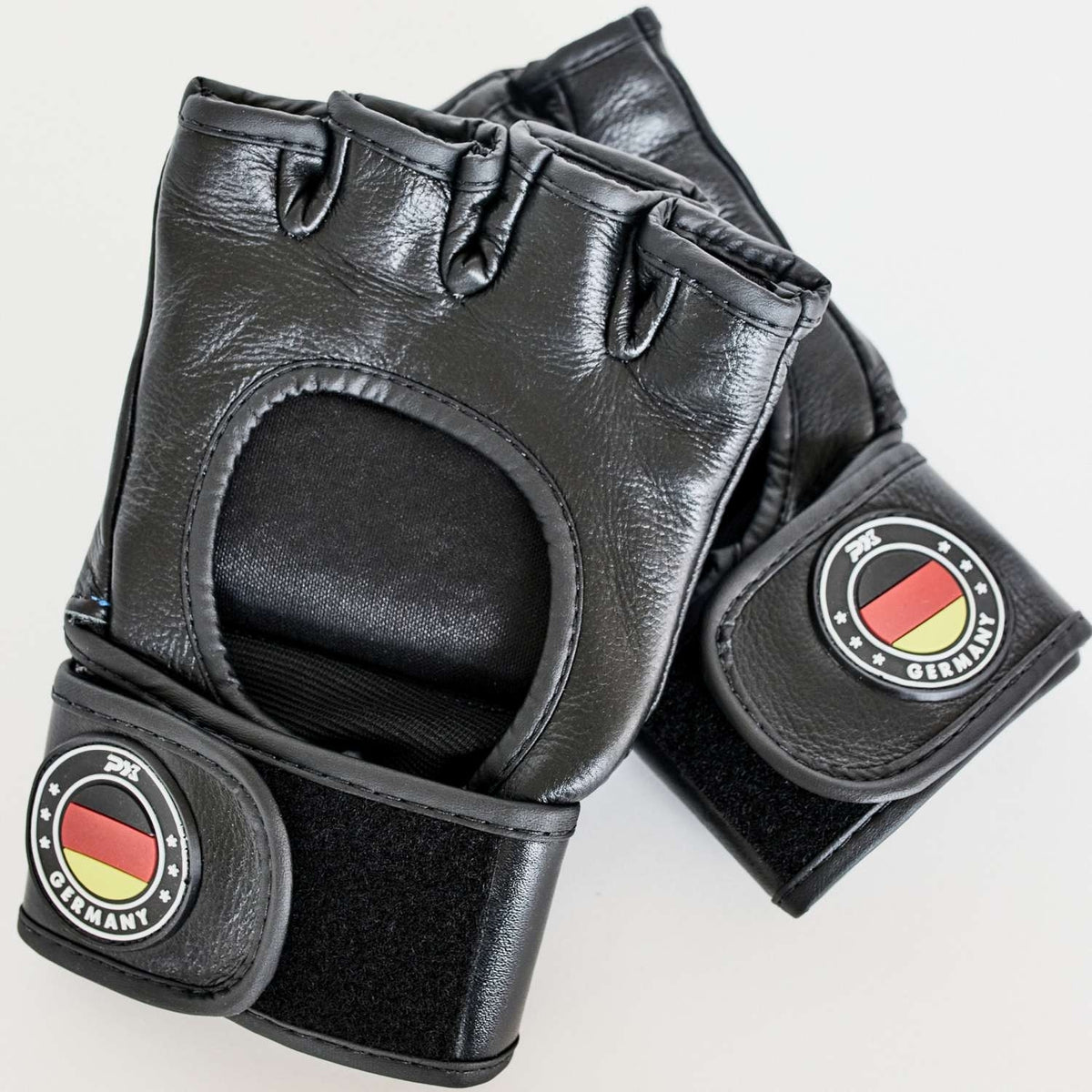 PX MMA Handschutz Pro Performance - Leder schwarz-rot 4 oz