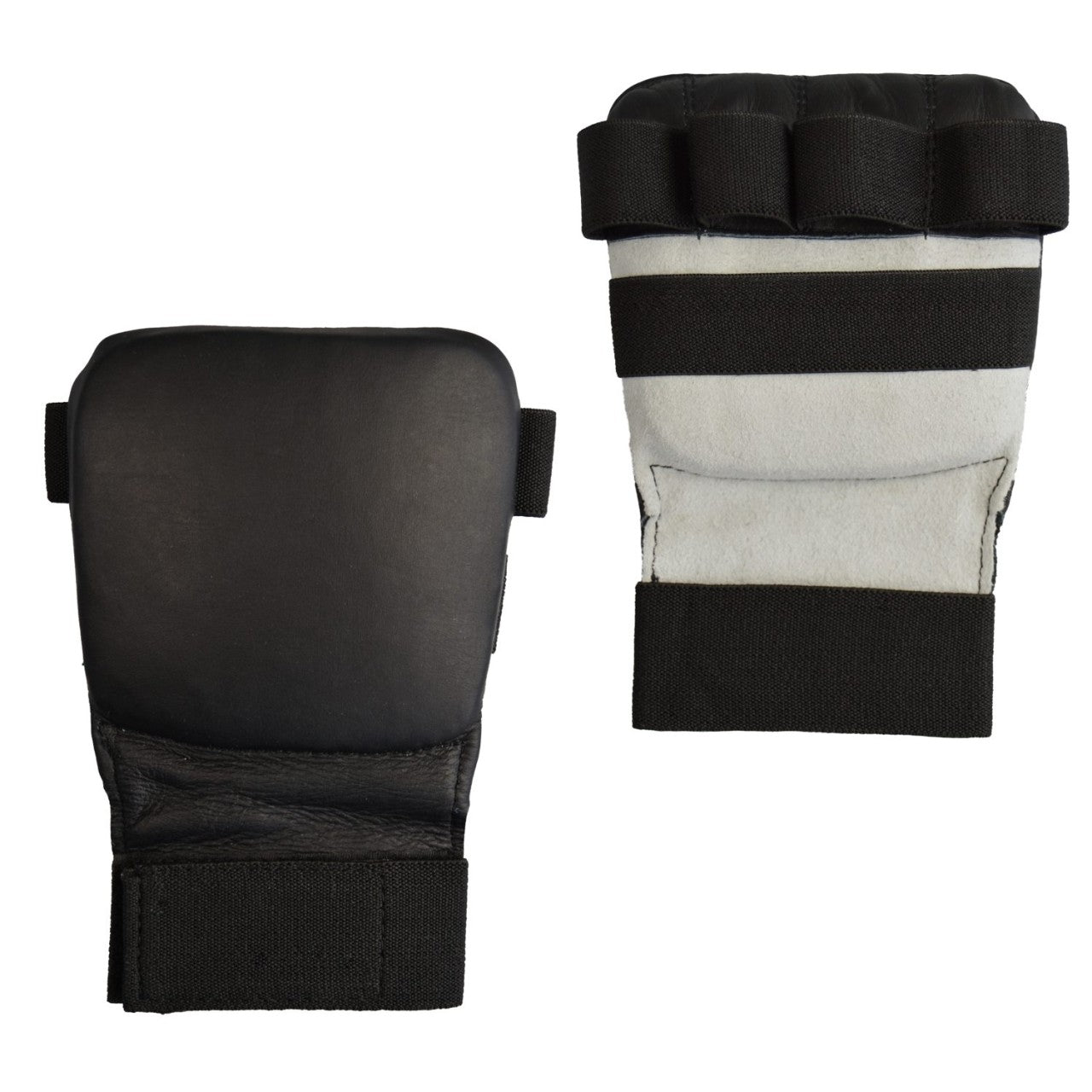 Gant à main en cuir véritable noir