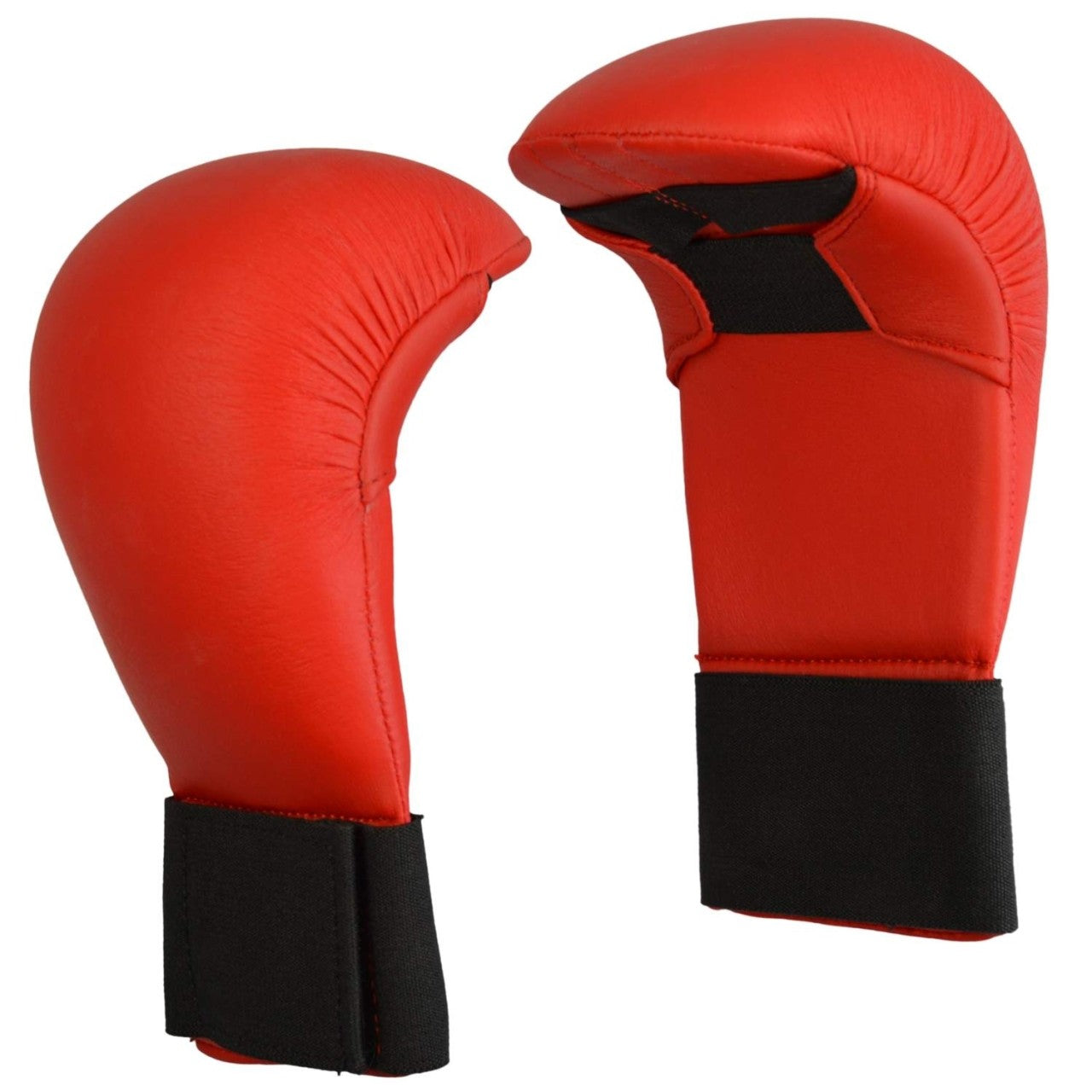 Protège-mains de compétition de karaté rouge, coupe ergonomique