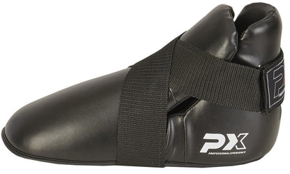 Protège-pieds PX en cuir synthétique bleu - Protections pour karaté, taekwondo, kickboxing - Arts martiaux