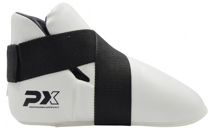 Protège-pieds PX en cuir synthétique bleu - Protections pour karaté, taekwondo, kickboxing - Arts martiaux