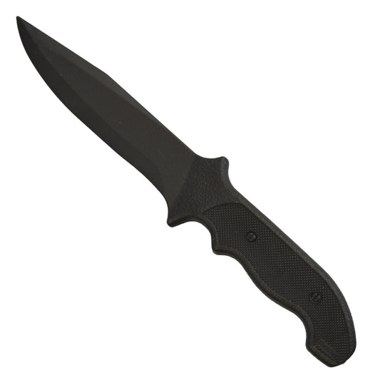 Couteau en caoutchouc EXPERT noir, arme d'entraînement 29 cm en plastique