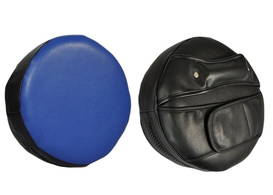 Coussinet à main rond noir-bleu extra doux
