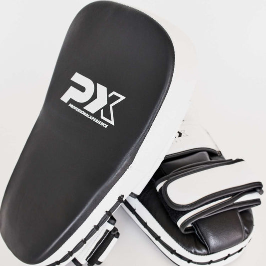PX Pratzen extra lang - Leder schwarz-weiß Handpratzen (Paar)