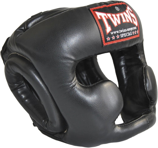 Casque Twins Skintex noir - Protections pour karaté, taekwondo, kickboxing - Arts martiaux