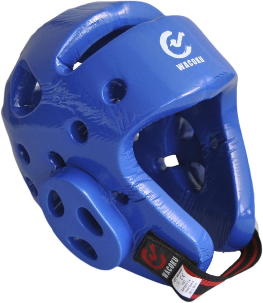 Casque de protection WACOKU Taekwondo WTF bleu rouge - Karaté, Taekwondo, Kickboxing - Protections pour arts martiaux