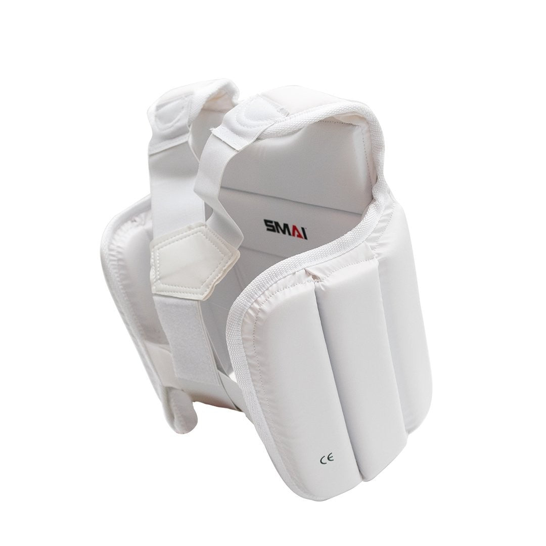 SMAI WKF Gilet de Karaté pour Enfant U14, Blanc - Karaté, Taekwondo, Kickboxing - Protecteurs d'Arts Martiaux