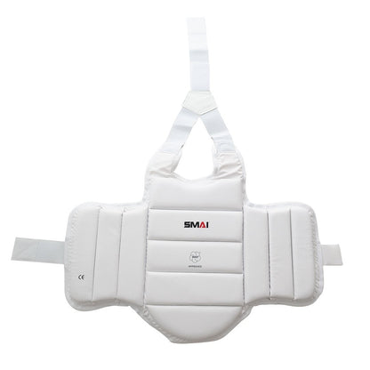 SMAI WKF Gilet de Karaté pour Enfant U14, Blanc - Karaté, Taekwondo, Kickboxing - Protecteurs d'Arts Martiaux