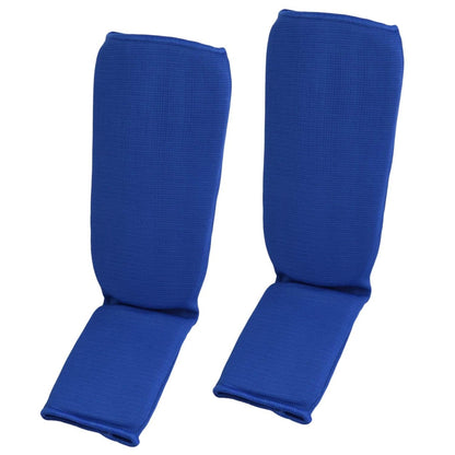 Protège-tibias en tissu noir - Karaté, Taekwondo, Kickboxing - Protections pour arts martiaux