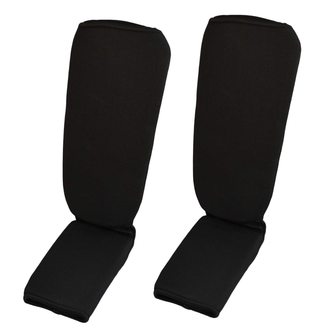 Protège-tibias en tissu noir - Karaté, Taekwondo, Kickboxing - Protections pour arts martiaux