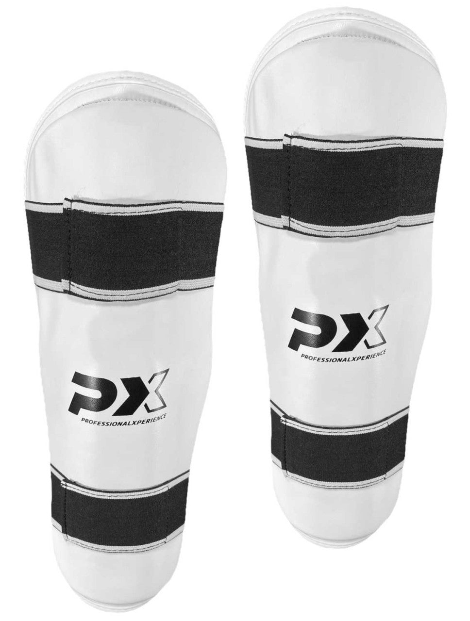 Protège-tibias en cuir synthétique noir - Karaté, Taekwondo, Kickboxing - Protections pour arts martiaux