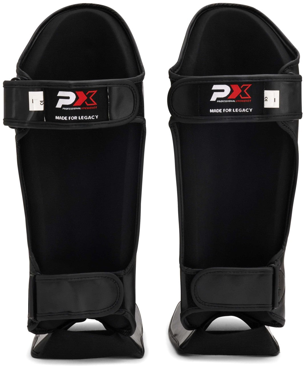 Protège-tibias PX LEGACY, PU, ​​noir - Karaté, Taekwondo, Kickboxing - Protections pour arts martiaux