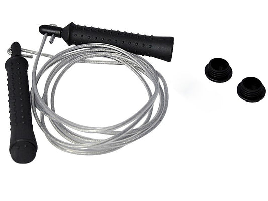 Corde à sauter avec câble en acier revêtu