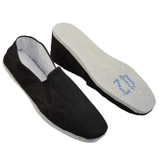 Chaussures de Tai Chi noires avec semelle en tissu, Qigong, Kung Fu