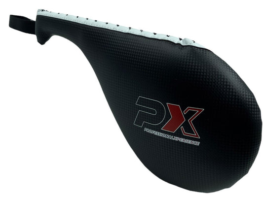 PX Taekwondo Single - Mitaine en cuir synthétique noir-blanc