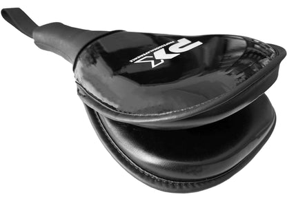 PX Taekwondo Mitt Power - Protège-main avec boucle - Double mitaine noire