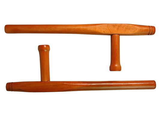 Tonfa en chêne rouge, rond 51 cm (paire)