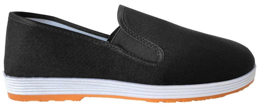 Kung Fu Slipper Essential schwarz mit Gummisohle