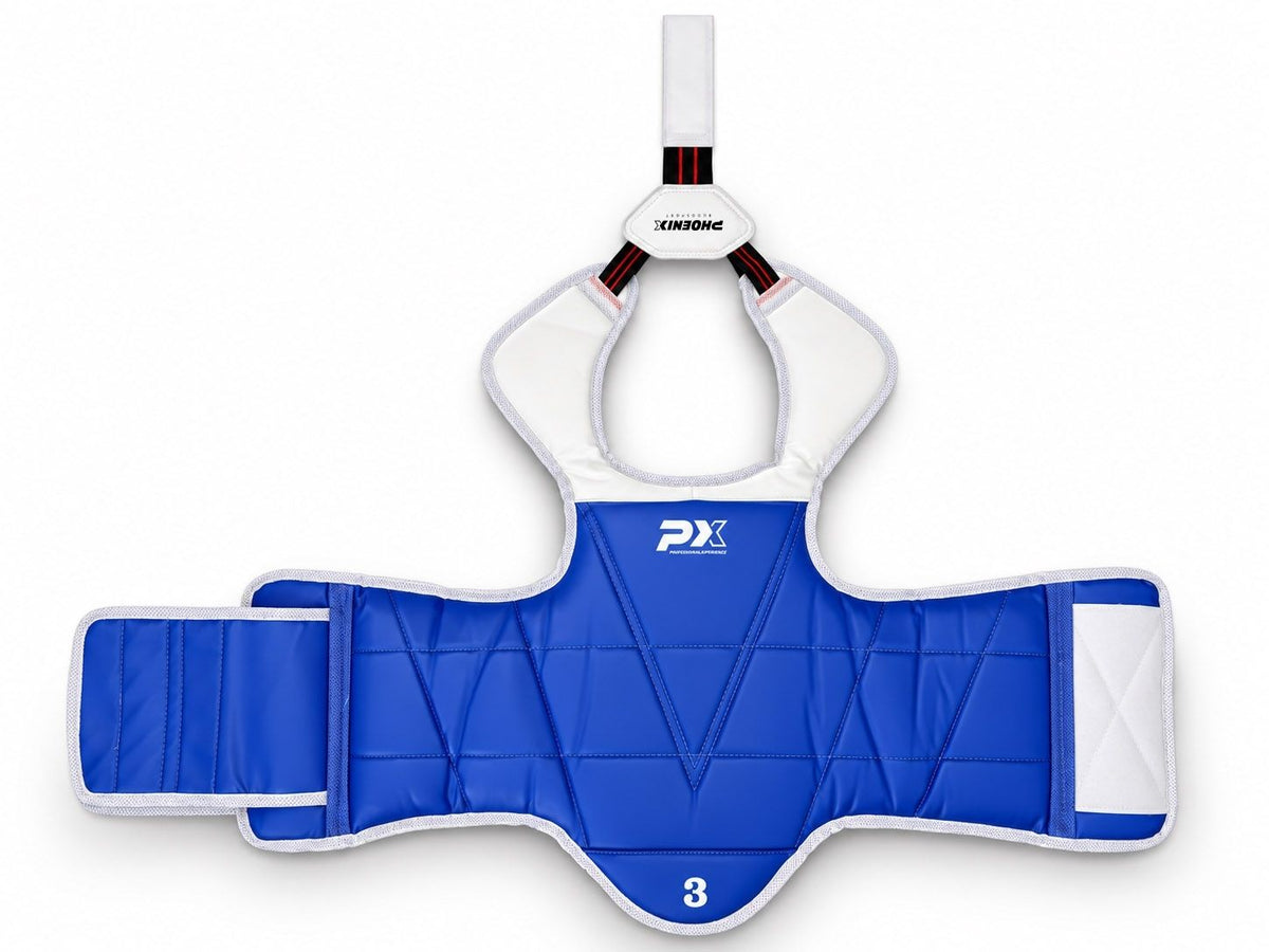 PX Taekwondo Körperschutz - Wendeweste Rot-Blau