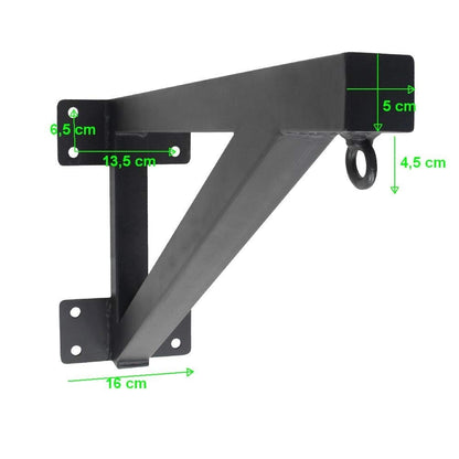 Support mural pour sac de frappe PX, 81 x 41 cm, noir - extra stable et durable