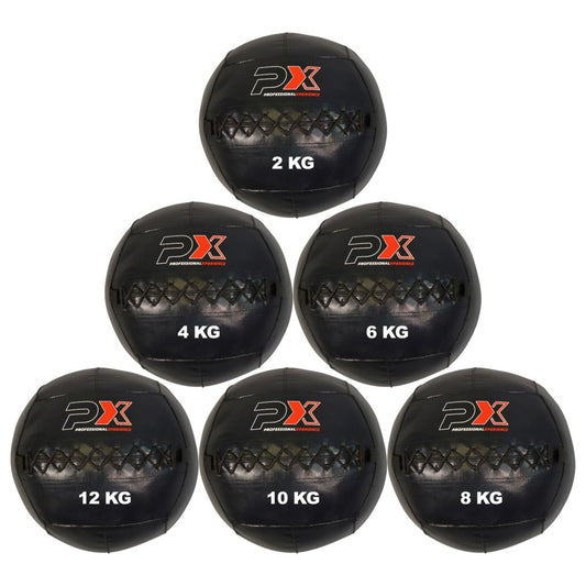 Wall Ball, médecine ball, PVC noir idéal pour l'entraînement de la coordination
