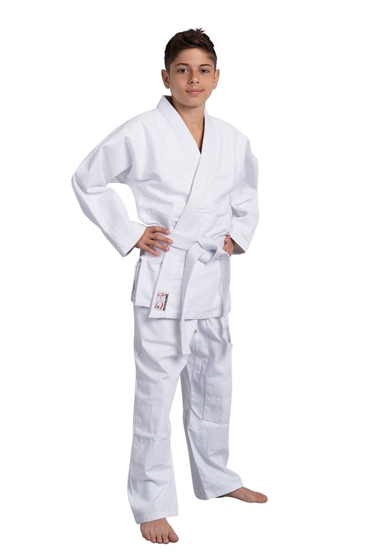 Combinaison d'Aïkido polyvalente - blanche - 550 g - Veste d'Aïkido, pantalon d'Aïkido, ceinture d'Aïkido