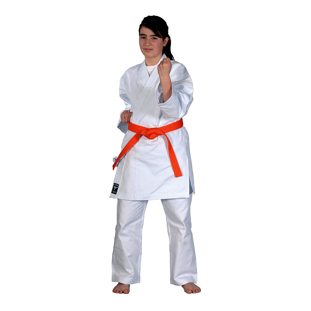 Tenue de karaté KAITEN Kodomo - Karaté Gi blanc en coton 9 oz - Coupe large moderne