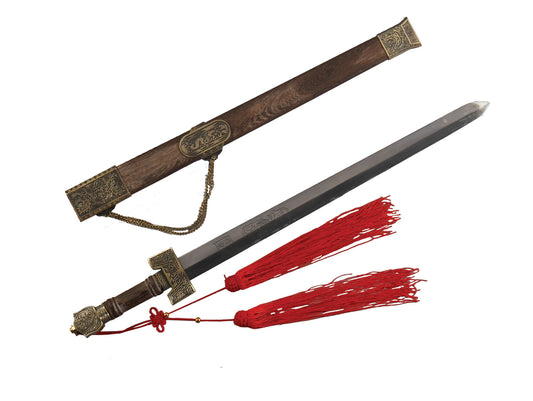 Élégante épée en métal de 70 cm avec fourreau et étui