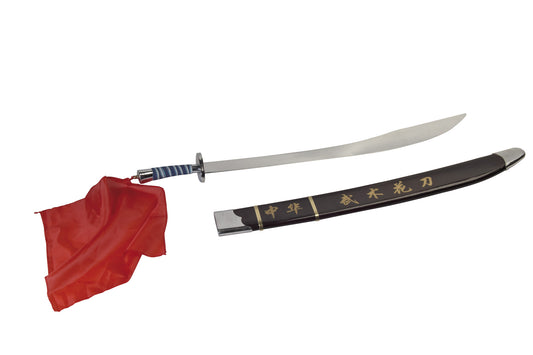 Épée de Tai Chi et Kung Fu 91 cm - Souple, émoussée, avec fourreau en bois