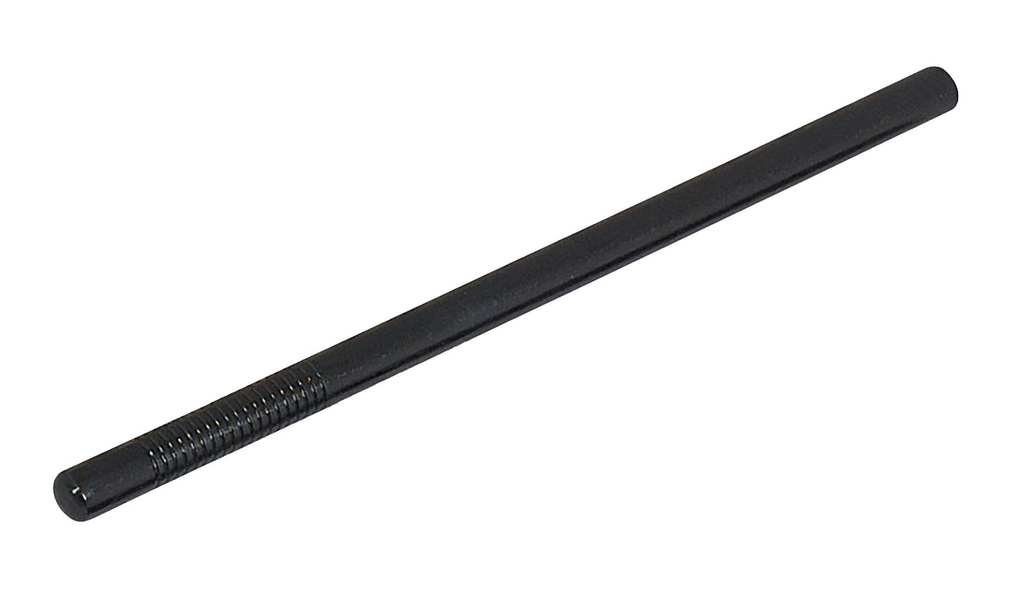 Bâton de police Arnis en bois dur noir (490 g) avec manche nervuré